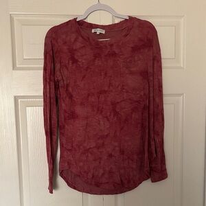 Grace & Lace Maroon Long Sleeve Top